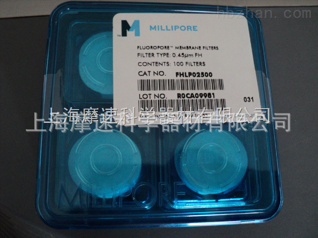 MILLIPORE PTFE疏水滤膜0.5um白色光面FHLP02500