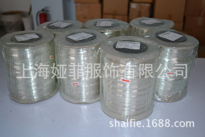 上海辅料厂家直销tpu透明弹力绳，服装用挂衣带，6mm透明松紧带|ru