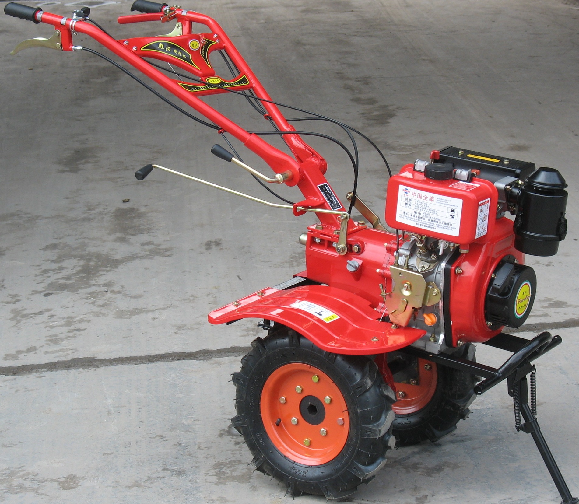 购彪汉”牌170柴油微耕机，5马力微耕机，烧柴油的小型微耕机