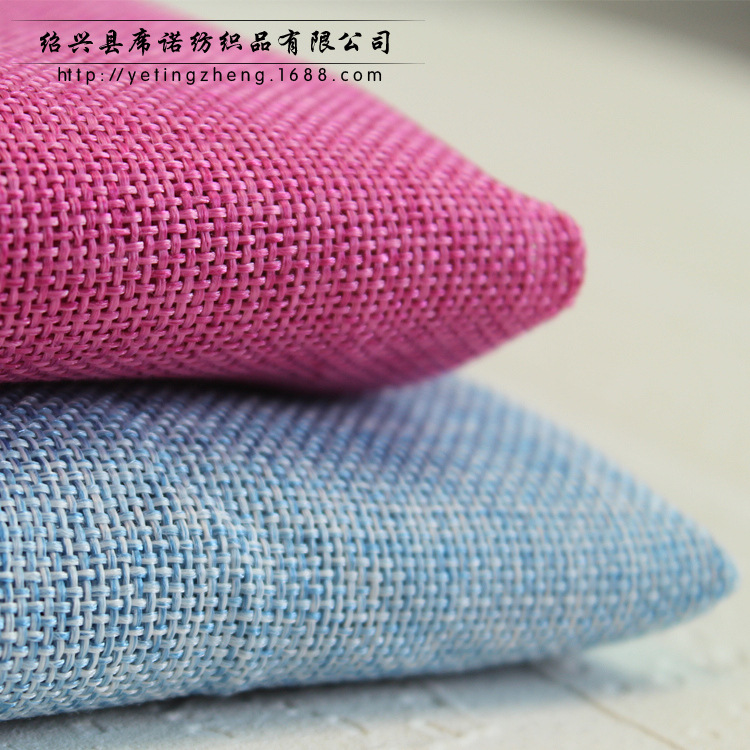 现货供应1800D涤麻箱包鞋帽鞋材面料 沙发抱枕手袋全涤染色布