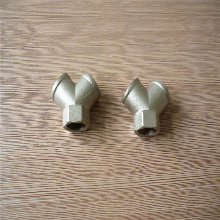 供应高品质1/8,1/4,3/8,1/2Y形三通内丝接头 y形铜三通