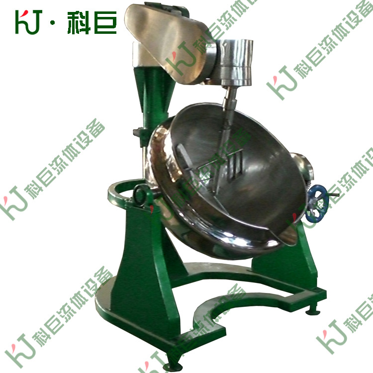 不锈钢全自动高粘度行星搅拌香菇辣椒酱燃气炒锅