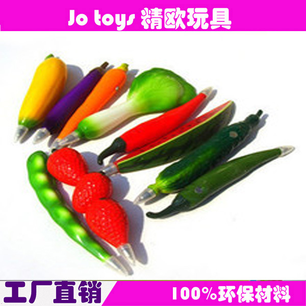【厂家直销】农场黄瓜工艺笔冰箱贴  义乌批发 工艺造型笔批