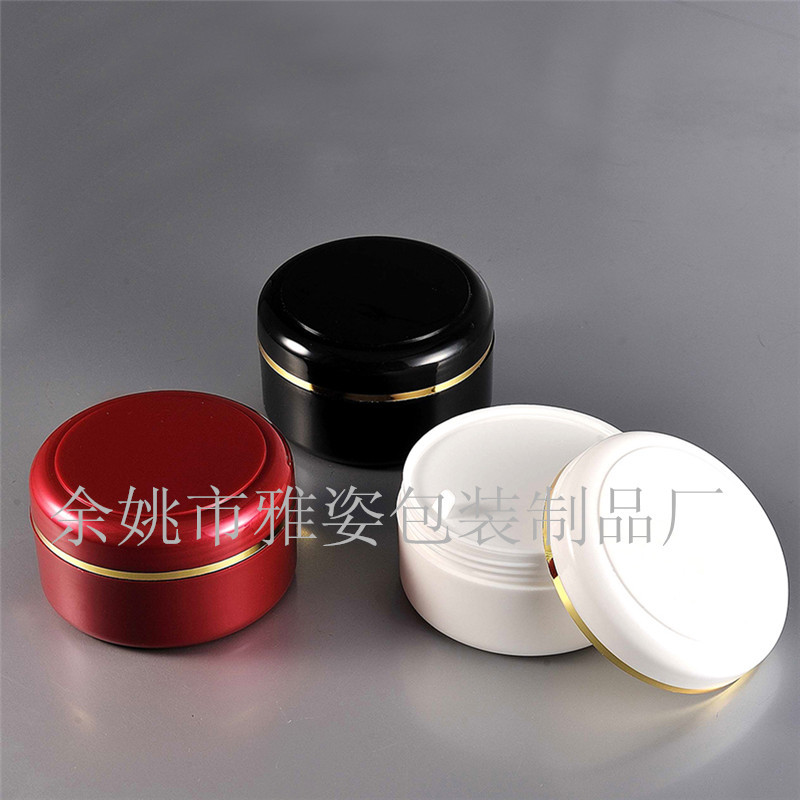 厂家生产供应150克银边厚壁膏霜瓶  倒膜瓶 洗发膏盒汽车腊盒