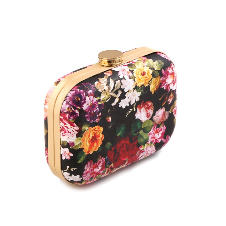 Fashion Party Opponents Take A Leather Printed Evening Bag Women's Hand Bag Hard Shell Bag display picture 13