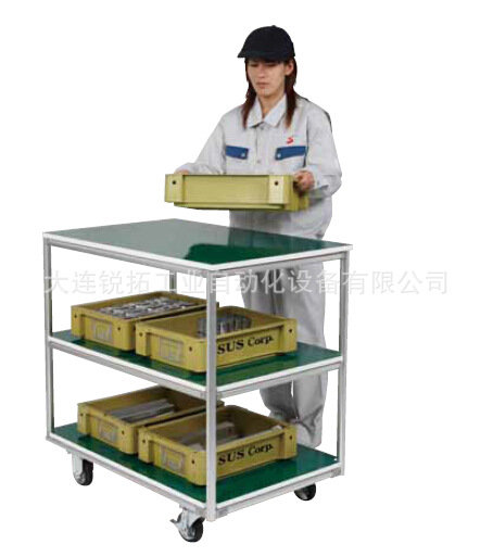 工业铝型材线棒搭物流手推 物料车 线棒周转车 订做铝合金推车