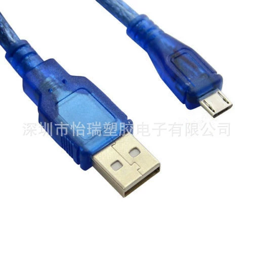 USB‑кабель microUSB для зарядки мобильного телефона, дата‑кабель, автомобильный соединительный кабель, 5 метров, прозрачный синий, один магнитный фильтр