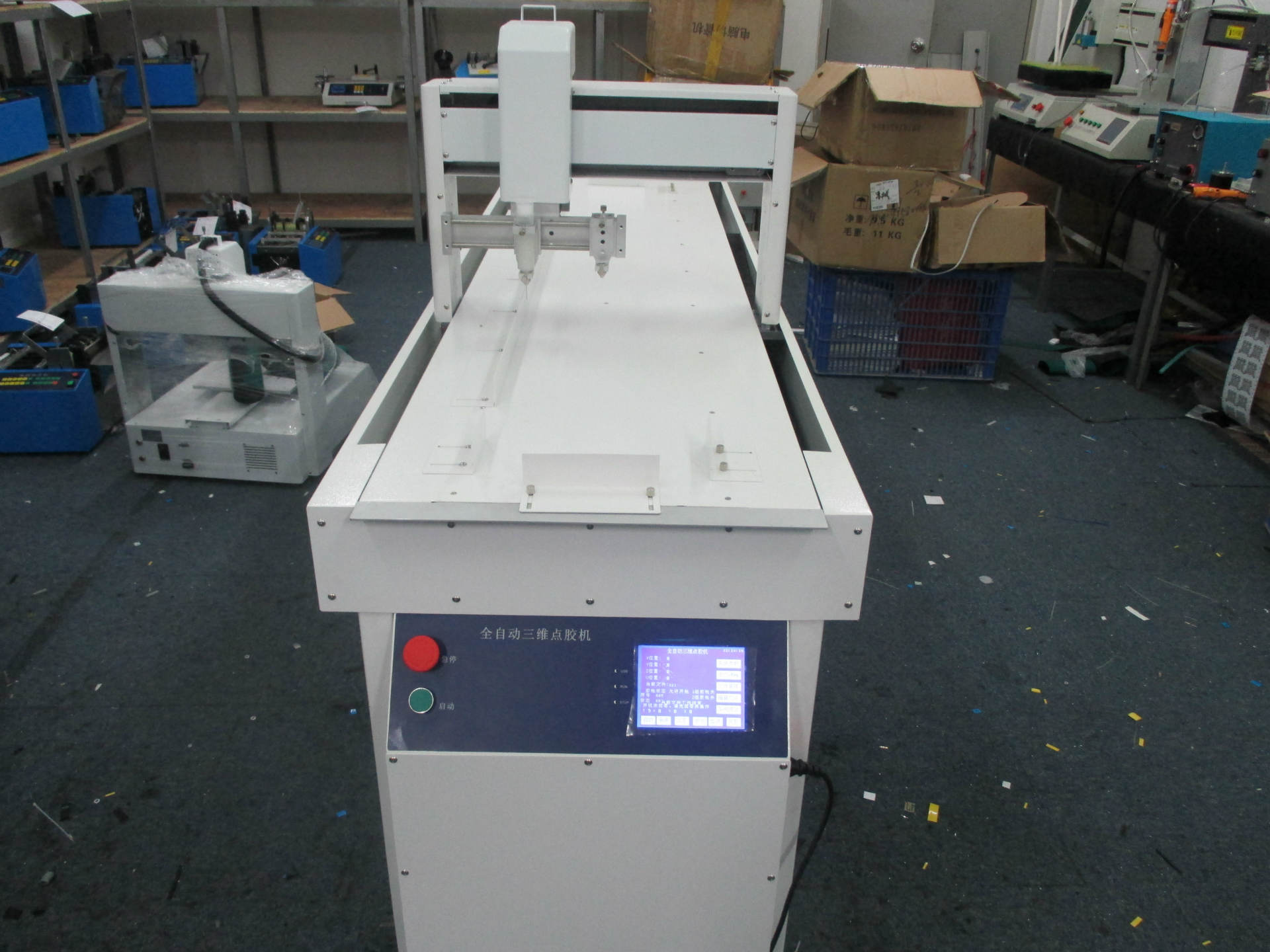 不干胶点胶机，白乳胶打胶机，自动任意形状点胶机