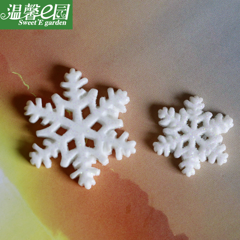 苔藓微景观造景摆件大小号圣诞雪花树脂卡通工艺品摆件手机壳配件