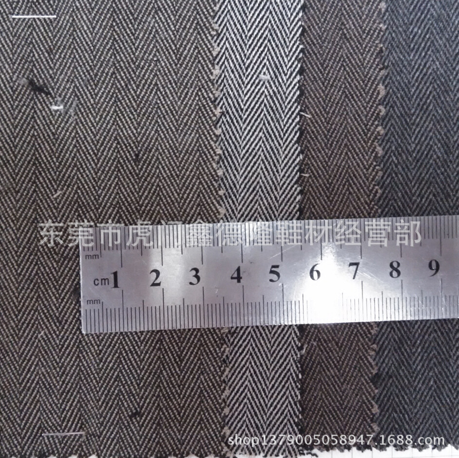 MB4222TR人字斜纹面料  精纺西装毛呢鞋帽布料 鞋材布料