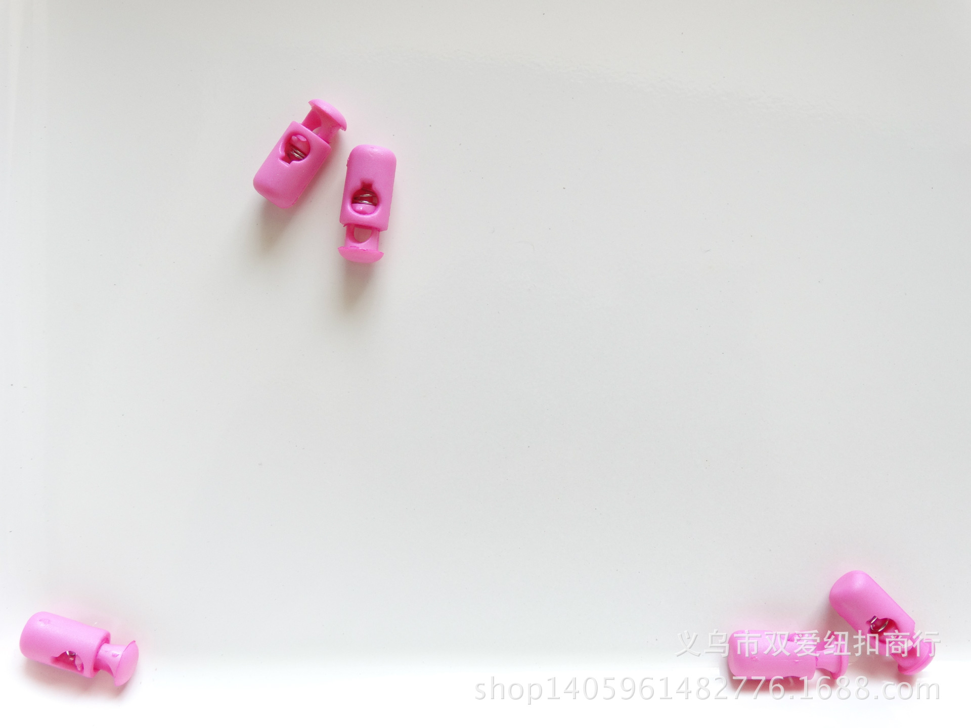 尼龙弹簧扣 绳扣黑色猪鼻扣单双孔弹簧扣吊钟帽双孔圆形穿绳扣子