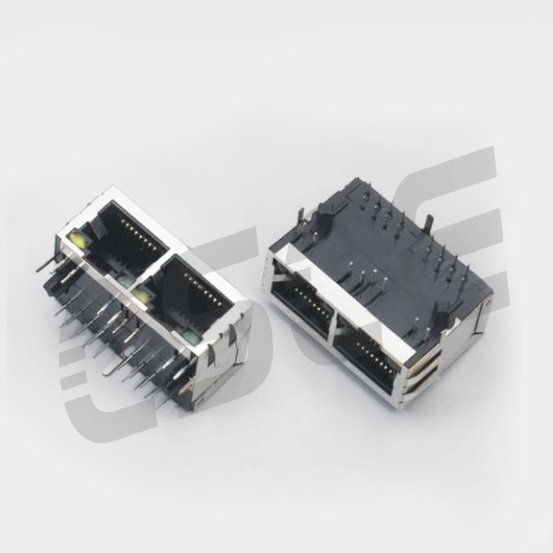 厂家直销RJ45网络连接器网络模块插座 RJ45带滤波器