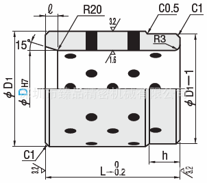 自潤滑導套GBF,GBW圖