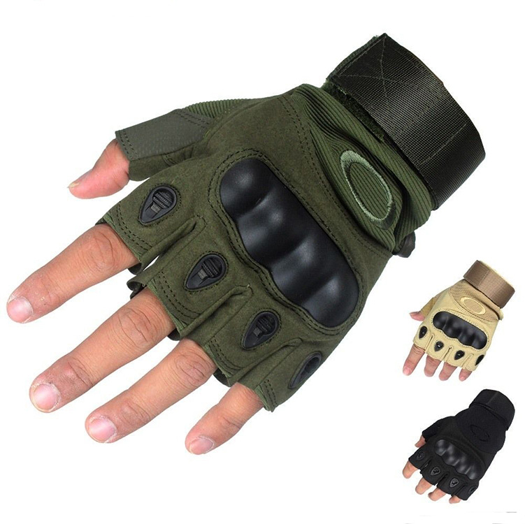 新款O记战术防割户健身手套现货半指手套 半指防滑战术手套批发