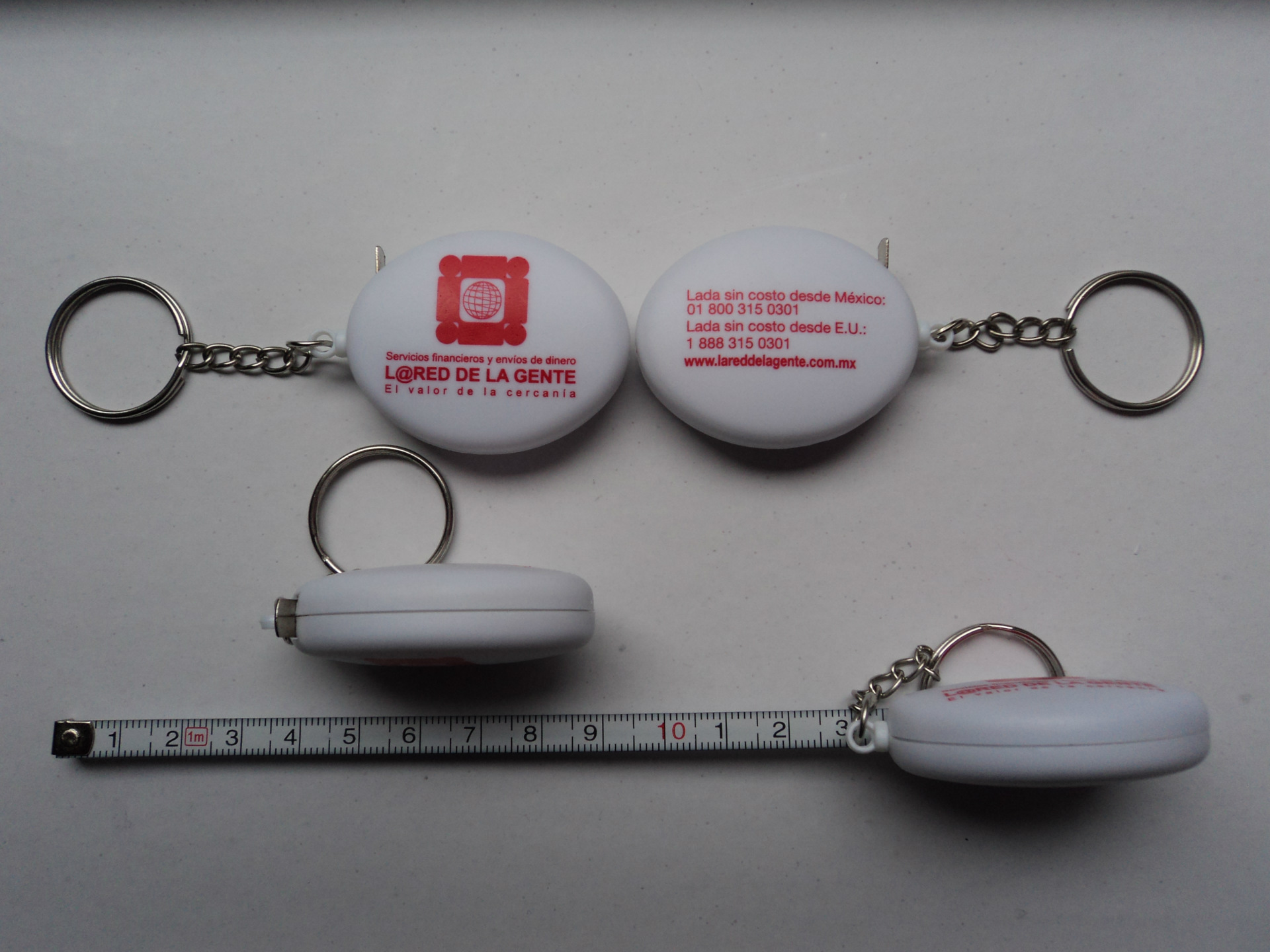 供应卷尺  塑料卷尺 钢尺 钥匙扣 椭圆形 五金 配件 广告 礼品