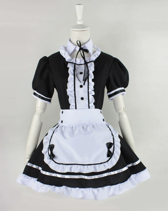 Кукольный костюм кубок девочки-работницы, cosplay Akihabara, черно-белый фрак, образ animation