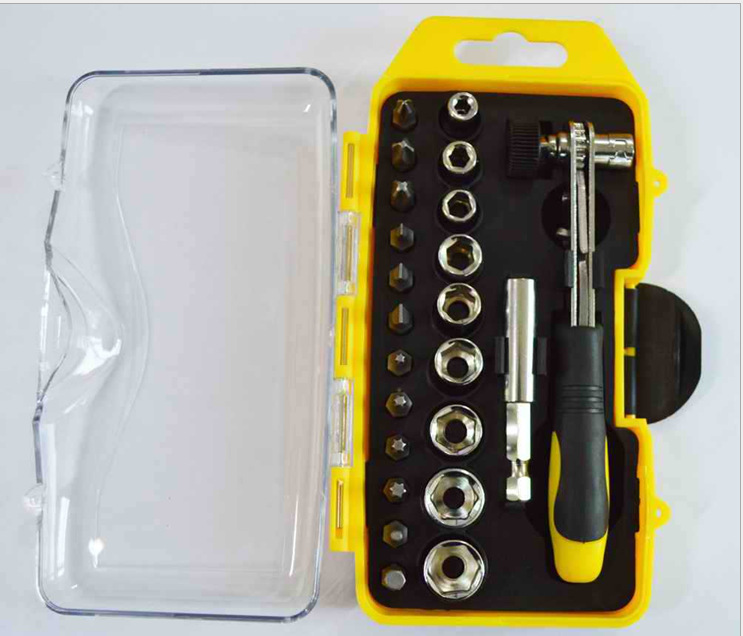 HZF-8141供应23件棘轮扳手工具组套，套筒工具，棘轮螺丝批组套
