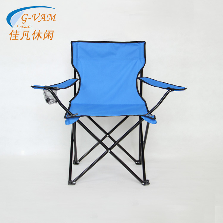 厂家供应户外折叠休闲沙滩椅牛津布扶手赠品广告钓鱼椅可定制LOGO