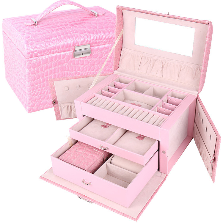 皮革小蝴蝶首饰盒 饰品盒 珠宝盒 饰品珠宝首饰收纳盒 小额批发