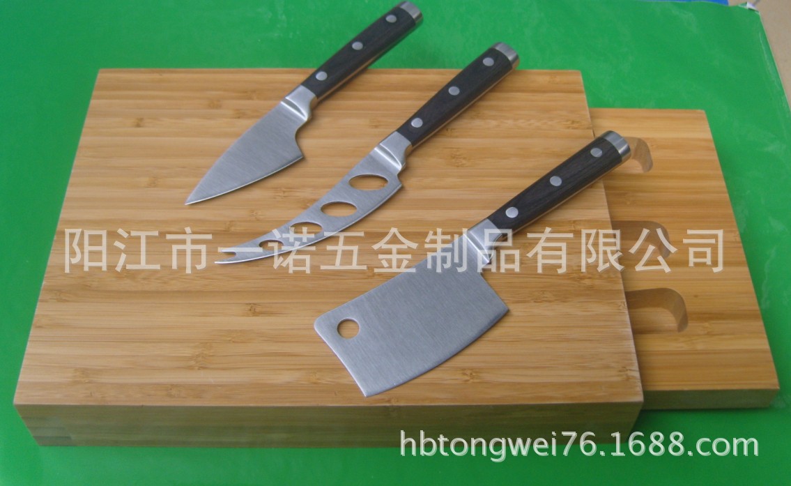 奶油刀彩木柄S1033826N竹盒尺寸27.8X21X4.4