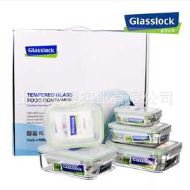 GlassLock (韩国三光云彩玻璃扣)强密封性钢化玻璃保鲜饭盒GL63-A