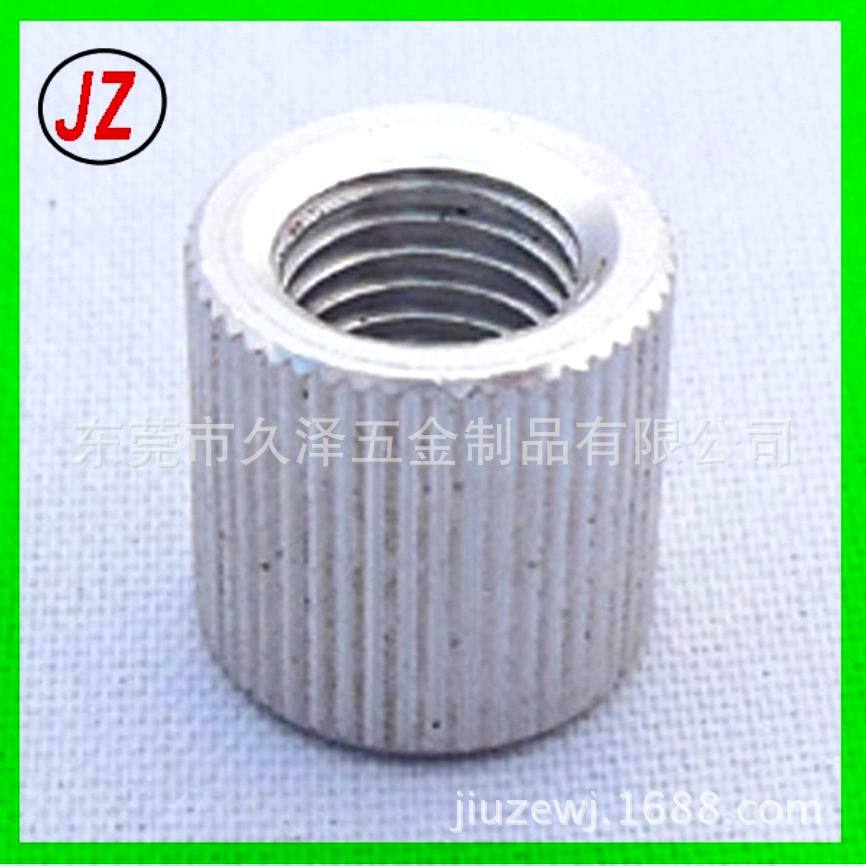 长铝螺母 铝插入螺母 M6直纹铝螺母 铝合金注塑模具螺母