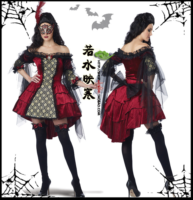 万圣节服装cosplay皇后装女王装 化妆舞会变装派对制服诱惑表演服