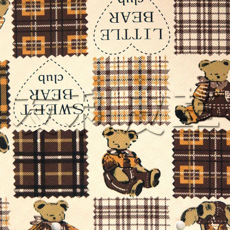 pvc印花箱包皮革  批发人造革 面料