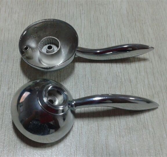 锌合金压铸件快开兔尾巴电热水龙头手柄 厂家直销