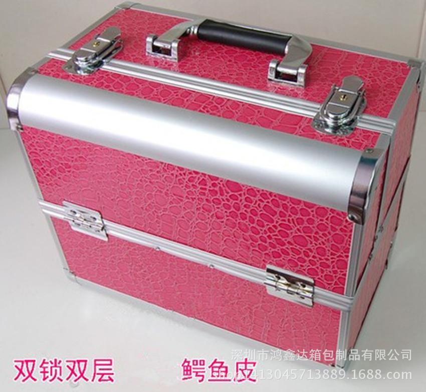 供应 化妆箱 专业手提多层美容美发工具箱 化妆品收纳箱 厂家直销