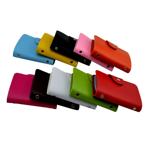 Factory Customized Card Holder with Printing for Taobao Gifts, Anti-Magnetic, Multi-Card Slots, 24 Card Slots, Advertising Card Holder for Wholesale