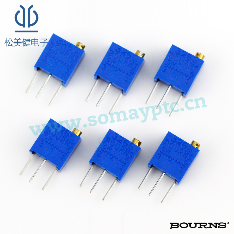 批发BOURNS(伯恩斯直插密封型原装正品)微调电位器3266W-1-204LF