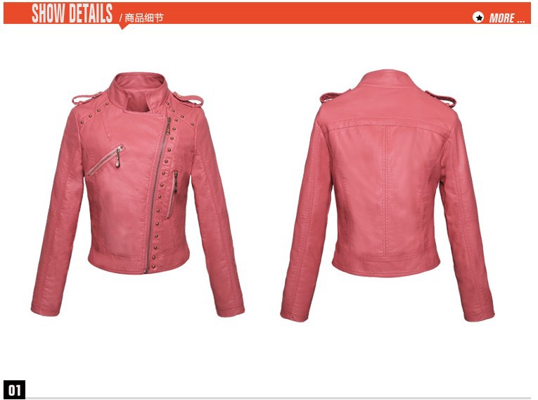 Veste cuir femme en PU - Ref 3447610 Image 50