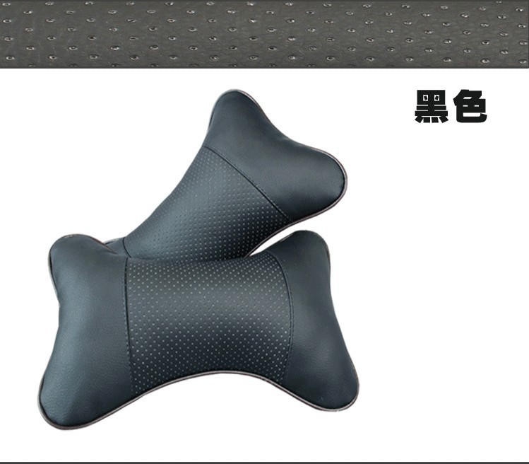 DANIPI 머리 받침 자동차 목 베개 가죽 머리 받침 대나무 숯 가죽 머리 받침 자동차 머리 받침 큰 크기