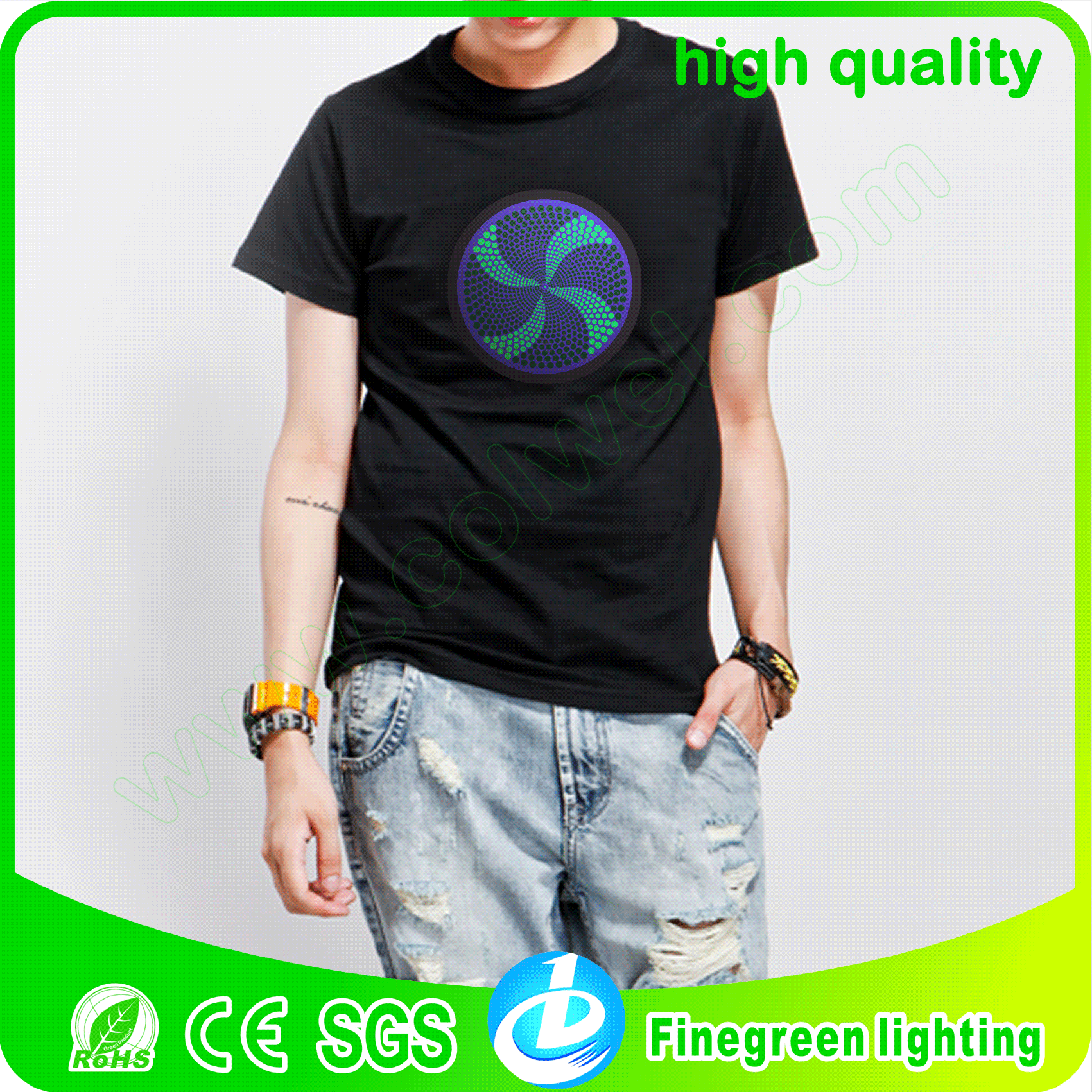 轉閃發光T恤