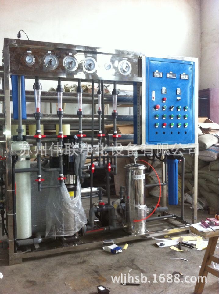 伟联专业生产--工业RO一、二级反渗透纯水处理设备、去离子水设备