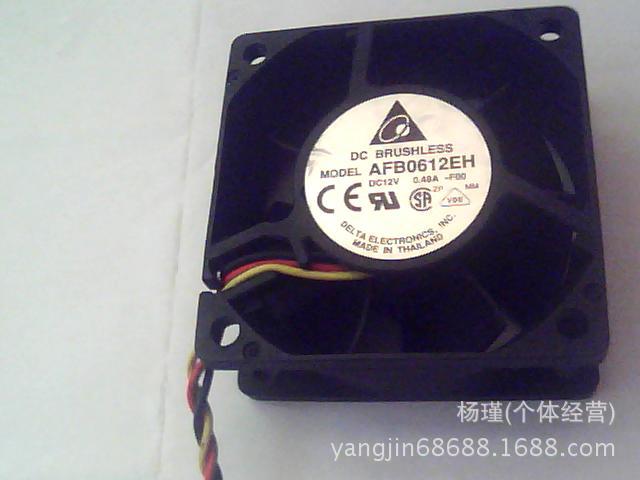 大量批发拆机滚珠散热风扇6025  12V  0.48A     测试好变频