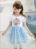 Children's summer evening dress girl's for princess, skirt, 2023 collection, western style, Birthday gift