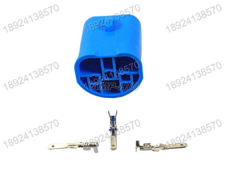 汽車防水接頭 防漏電 接頭9007 9004接頭 帶3根針 氙氣燈接頭