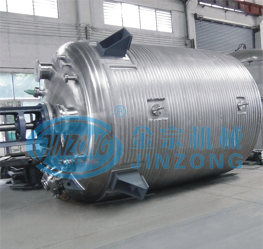 供应1500L外盘管加热反应釜SUS304不锈钢化工机械化工反应釜设备
