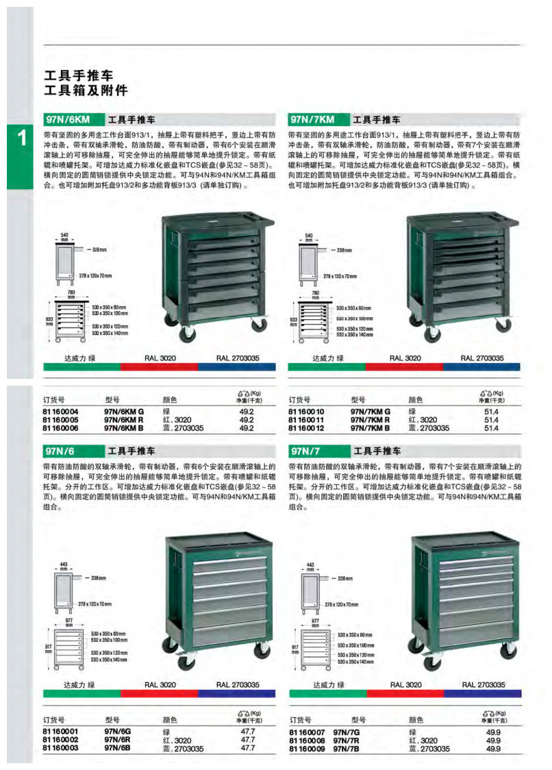达威力 工具手推车