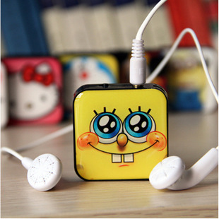 Подключить mp3 new Block Portable Mp3 Creative Mp3 Multi -pattern Gift Mp3 Factory Direct Sales