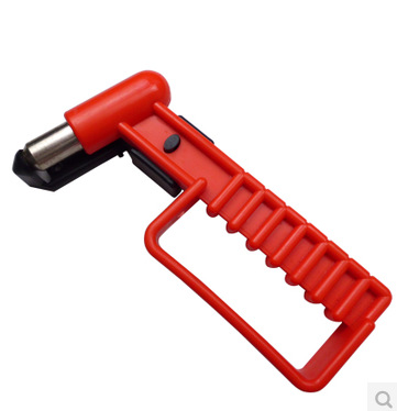 Supplied with safety hammer, window breaker, two-way solid escape hammer with stand, passenger car fire safety hammer, multi-functional vehicle-mounted tool