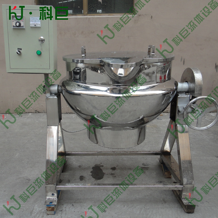 电加热可倾式无搅拌夹层锅 煮面锅 熬粥锅 卤鸭脖蒸煮锅