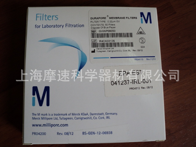 默克 Millipore PVDF滤膜90mm 0.22um GVWP09050