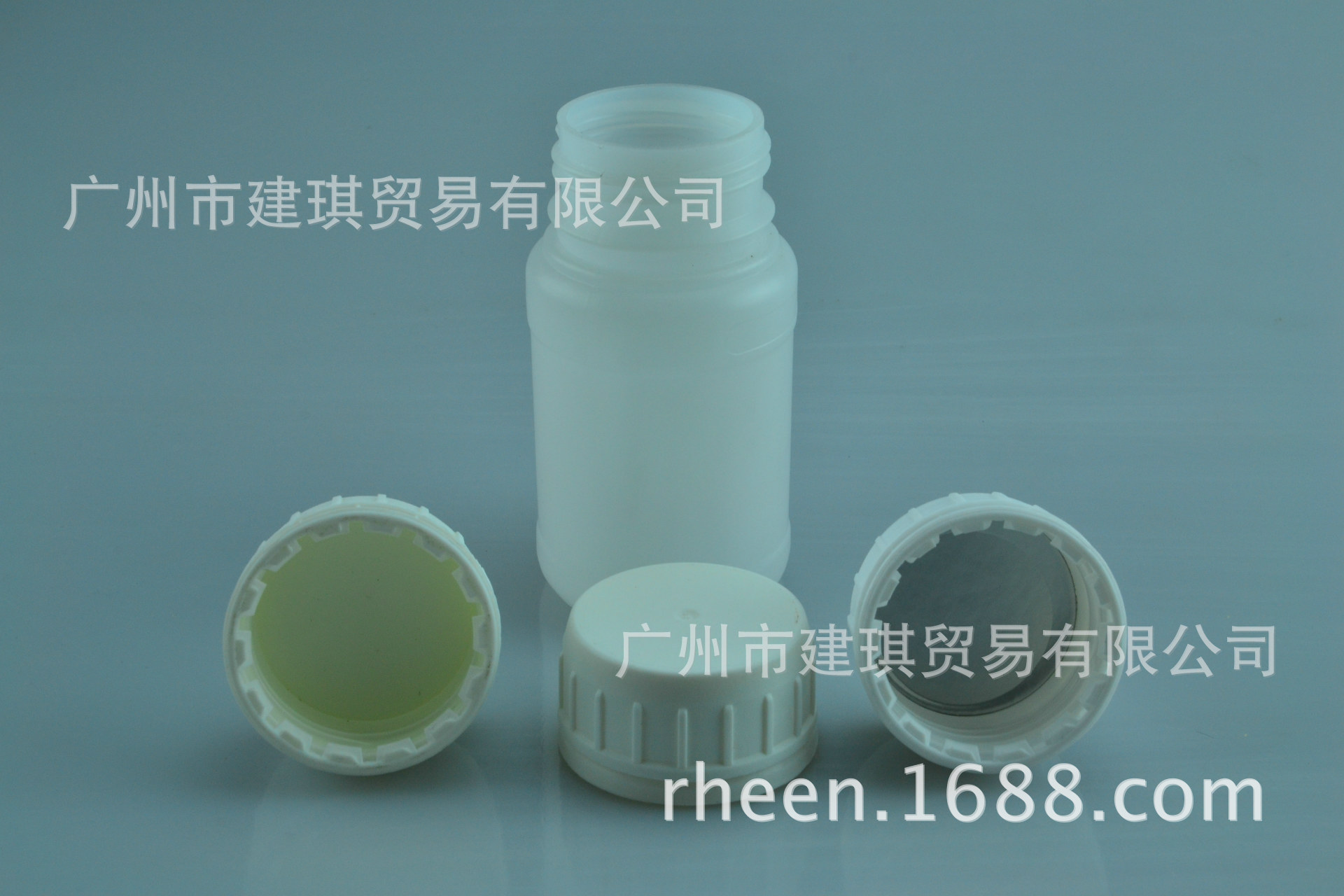 100ML 半透明HDPE塑料瓶 连白色塑料防盗盖-阿里巴巴