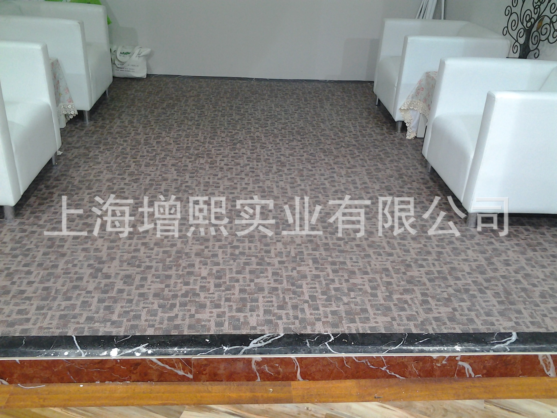 厂家直销PVC地板 文雅石塑地砖 防滑耐磨 办公室家庭工厂装修之选-阿里巴巴