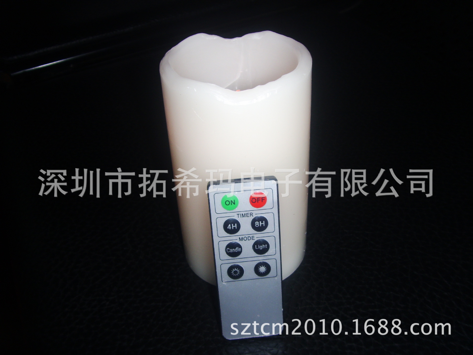【厂家直销】8按键高亮度黄光遥控4小时8小时定时功能LED仿真蜡烛|ru