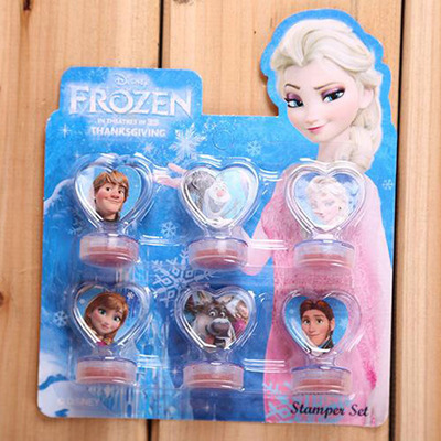 新款ROZEN冰雪奇緣/冰雪大冒險 雪寶公仔 卡通小印章卡通文具批發