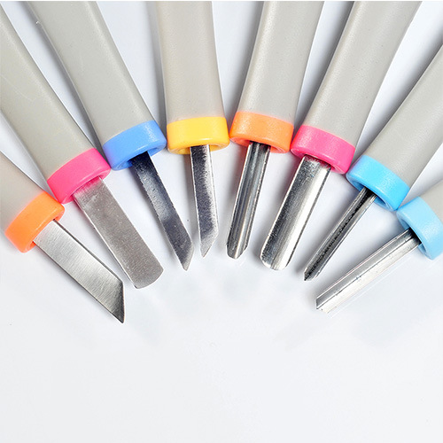 橡皮章刻刀 印刀曲 丸刀  丸刀小 三角刀 平刀  S组  L组 雕刻刀